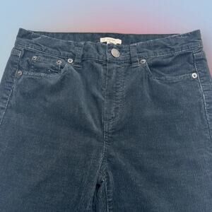 J. CREW Women’s 26 Dark Gray / Black HIGH RISE SKINNY Corduroy Jeans